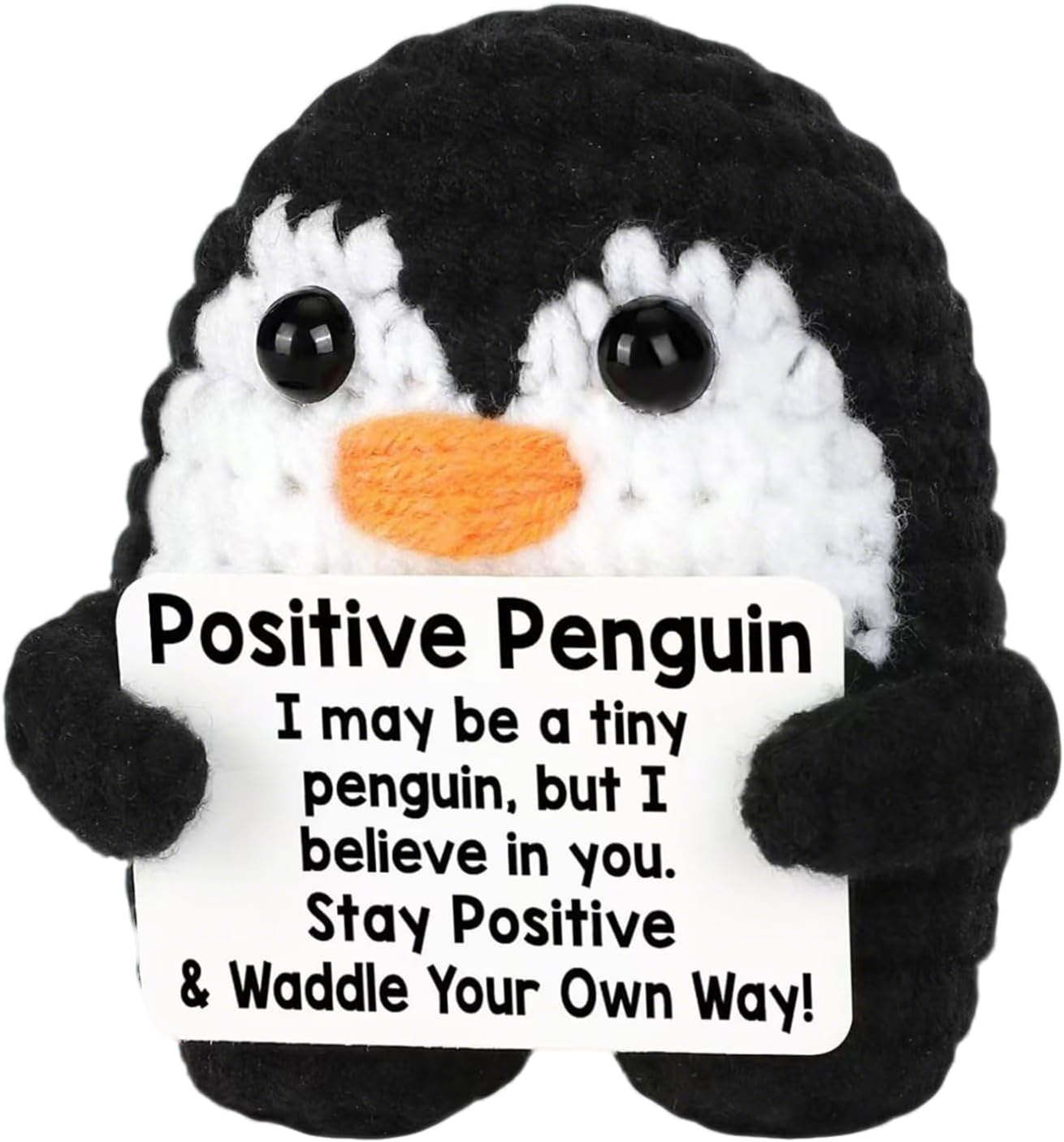 Funny Positive Penguins,Small Handmade Crochet Animals Cute Stuff, Mini Funny Positive Cro…