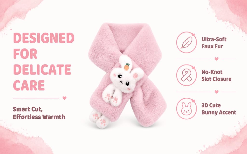 Text reads 'DESIGNED FOR DELICATE CARE Smart Cat, Effortless Warmth' with feature icons: 'Ultra-Soft Face Felt', 'Quick Stain Cleaners', '3D Cute Heating Accent'. Pink plush cat-shaped heating pad with white face and pink ears displayed against soft pink background.