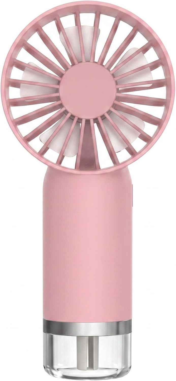 Portable Electric Handheld Fan with Water Mist Spray,Portable Humidifier and Mini Fan – US…