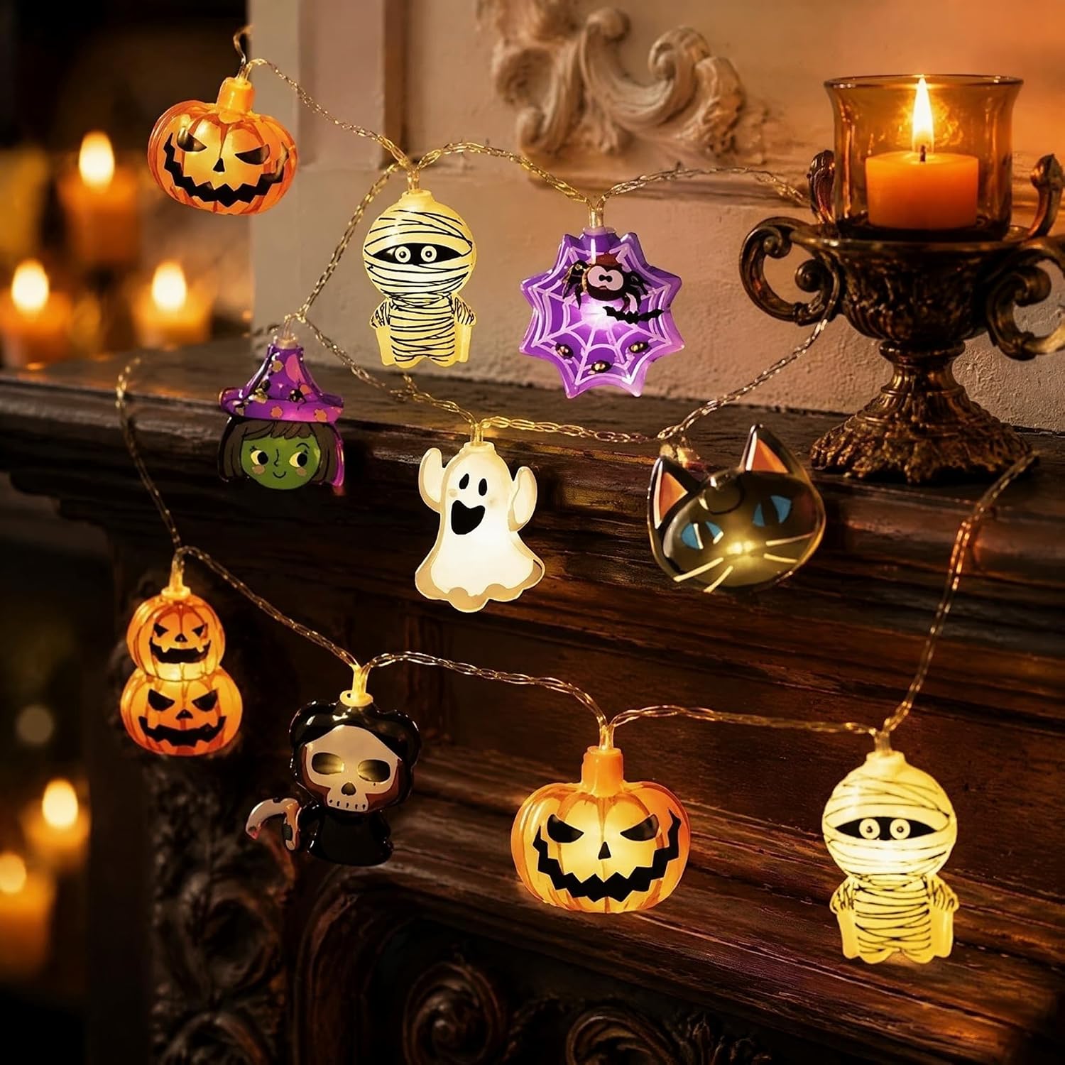 Halloween String Lights 6M 40 LED Waterproof Decorations