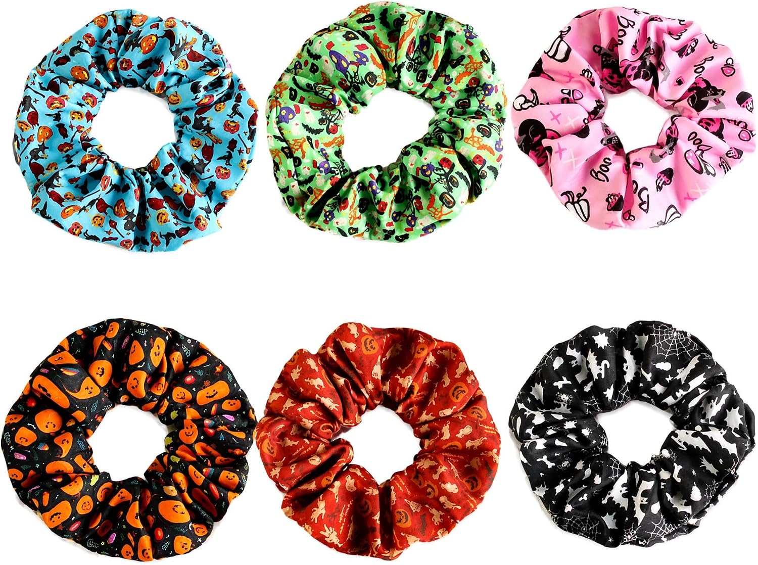 6 PCS Halloween Large Intestine Halloween Hair Scrunchies