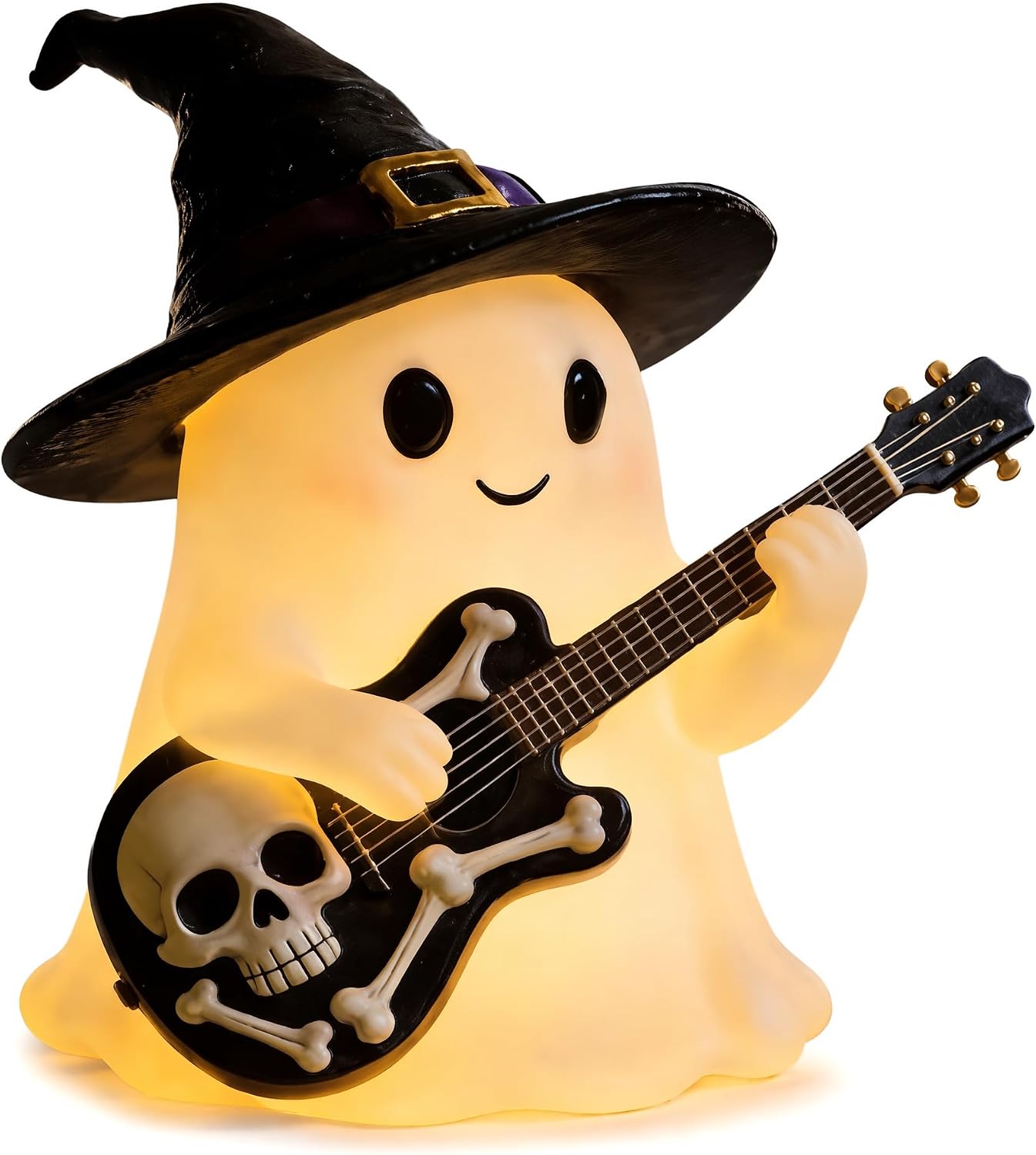 Halloween Witch's Hat Guitar Ghost Night Light
